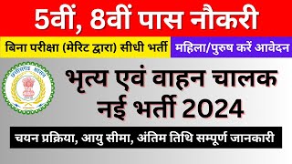 CG New Job Vacancy 2024  5th Pass 8th Pass Naukri  बिना परीक्षा सीधी भर्ती  Janjgir Champa Jobs [upl. by Esteban]