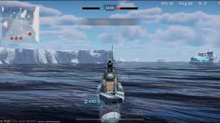 Surcouf submarine is very strong  War thunder mobile warthudermobile [upl. by Nerha210]