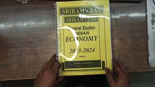 sriram IAS economy latest edition review 2024  Notesduniya [upl. by Nasus]