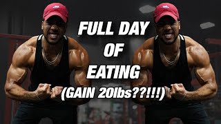 WHAT I EAT TO GAIN 20 LBS  LOWER CARB DAY  2900 Calories [upl. by Anitnauq]