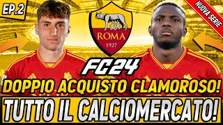 TUTTO IL CALCIOMERCATO IN QUESTO VIDEO FC 24 CARRIERA ALLENATORE ROMA EP2 [upl. by Massie]