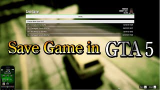 How to Save Game in GTA 5 Hindi [upl. by Kreiker778]