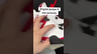 🔴 Unboxing DHgate Jordan 4 Red Cement Link in Bio 🚀 SneakerHeads Jordans Jordan4s [upl. by Etsirhc437]