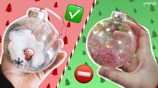 Como decorar ESFERAS NAVIDEÑAS transparentes 😍🎄 [upl. by Blakeley]