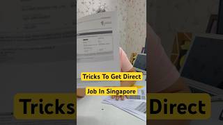 How to get direct job in Singapore from india singapore shorts singaporejobs jobs [upl. by Schuler]