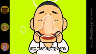 Muffin Songs My Eyes Nose Mouth Ears nursery rhymes amp children songs with lyrics muffin songs [upl. by Leasia]