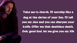 Hozier  Take Me To Church lyrics [upl. by Namaan]