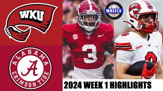 5 Alabama vs Western Kentucky  Full Game Highlights  2024 College Football Highlights [upl. by Oht]