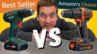 Bosch Best Seller vs Black and Decker from Amazon Homeowner BATTERY DRILLS [upl. by Hannahc539]