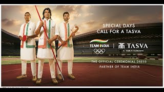 Tasva  The Official Ceremonial Dress Partner for Team India  Paris Olympics 2024 [upl. by Analart195]