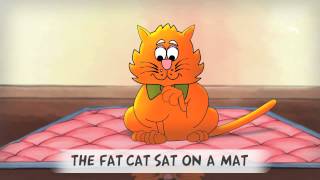 CAT ON THE MAT  Fantastic Phonics learn to read program  wwwEarlyReadingcom [upl. by Drusie]