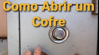 Como Abrir Um Cofre de Segredo  Parte 1  CHAVEIRO H M  Locksmith [upl. by Kotto310]