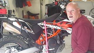 KTM 690r Lowering using Kouba Link [upl. by Coshow282]