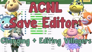 ACNL Save Editor How to Change  Edit Any Villager [upl. by Lewak]