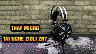 Sửa tai nghe  Thay Micro tai nghe Zidli ZH7 [upl. by Obed998]