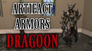 Dragoon Artifact Armors ARR to SHB FFXIV [upl. by Marnie]