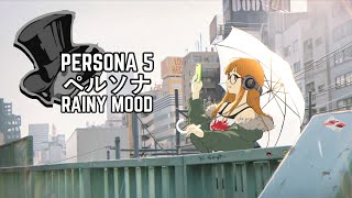 Persona ペルソナ Rainy Mood  Futaba waits for a sunshine  Music to RelaxStudy [upl. by Aitnecserc382]