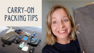 MINIMALIST CARRYON BAG Packing Tips and Tricks [upl. by Mackenie]