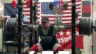 655 Box Squat PR MultiPly Powerlifting [upl. by Eizzo638]