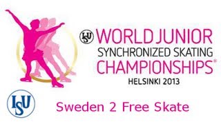 10 Team Sweden 2 SWE  ISU World Junior Synchronized Championsh Junior Synchronized Skating Free S [upl. by Yuh495]