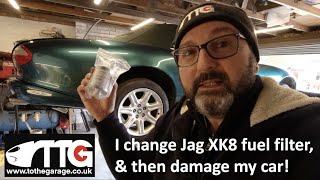 I change my Jaguar XK8 fuel filter and then Damage my jaguar [upl. by Lleder414]