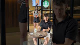 Magic with a Starbucks cup and straw 😮🤯 shorts [upl. by Akenehs451]