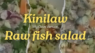 How to make a Kinilaw kilawin raw fish salad [upl. by Elohcin312]