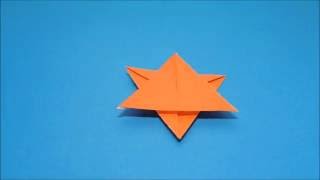 折り紙を2枚使った星の作り方・折り方｜origami star [upl. by Dorothee568]