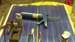 Homemade Solar Panels Diy tutorial complete build [upl. by Bryon]