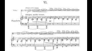 Hans Sitt Albumblätter op 39 no 6 piano accompaniment for viola [upl. by Nedia]