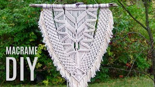 Modern Macramé Wall Hanging Tutorial by Macrame School [upl. by Nelleus]