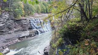 Lower Falls at Letchworth State Park in NY [upl. by Rossing831]