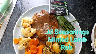 Airfryer lamb leg steaks jdseasonings mintedlambrub ninjacooking sundaylunch [upl. by Ardnac]