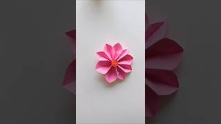 DIY Easy Paper Flower 🏵️ CRAFT IDEAs for kids shortsfeed shorts craft ytshorts papercraft diy [upl. by Nikkie770]