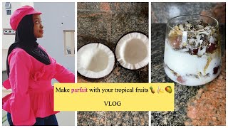 Delicious Tropical Parfait Easy Recipe with Homemade Ingredients [upl. by Enyawud]