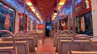 SEPTA Kawasaki Trolley decorated for the Holidays [upl. by Clemmy804]