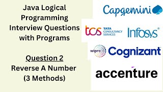 Java Logical Programming Interview Question  How to reverse A number itjobs2024 itjobs java [upl. by Westfall]