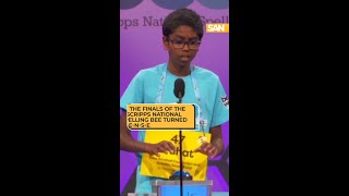 The finals of the Scripps National Spelling Bee turned intense [upl. by Bartlett709]