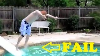 Diving Board FAILS 2016 NEW [upl. by Einiffit888]