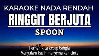 SPOON  Ringgit Berjuta Karaoke Lower Key Nada Rendah 3 [upl. by Romney]