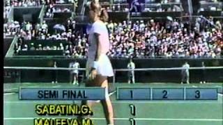 Gabriela Sabatini v Manuela Maleeva Olympics 1988 pt1 [upl. by Ojok]