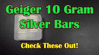 Check Out These Beautiful 10 Gram Silver Geiger Bars 😍 Am I the Only One That Loves These Bars [upl. by Rubi]