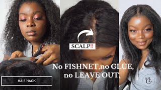 How to Turn a Closure Wig into a UPartVPart Wig  Wig Install  Ft Clemyluxhair [upl. by Redleh458]