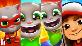 Tom Hero DashTom Gold Run Tom Time RushSubway Surfers Satisfying mobile games walkthrough [upl. by Cannell]