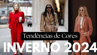 🔴 Tendência de Cores para Looks de Inverno em 2024 Dicas de como se vestir bem no próximo Inverno 🍂 [upl. by Nelleus]