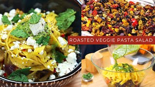 ROASTED VEGGIE PASTA SALAD RECIPE [upl. by Nadeen524]