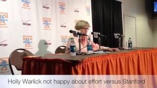 Holly Warlick on the Lady Vols loss to Stanford [upl. by Ayikahs392]