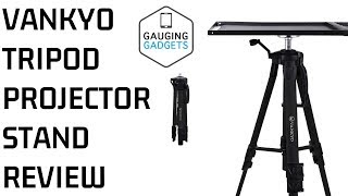 VANKYO Tripod Projector Stand Review  Aluminum Adjustable Laptop Stand [upl. by Eden328]