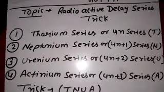 Radioactive decay series trick [upl. by Anigue]