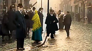 Streets of Downtown Halifax England 1902 NEWER VERSION Colorized 60FPS [upl. by Dincolo783]